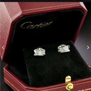 AUTHENTIC Cartier Panthere Diamond Earrings